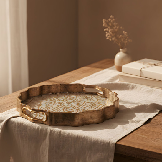 Wooden Tray Set 2 Pcs